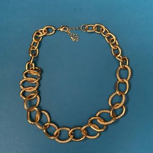 Gold link necklace